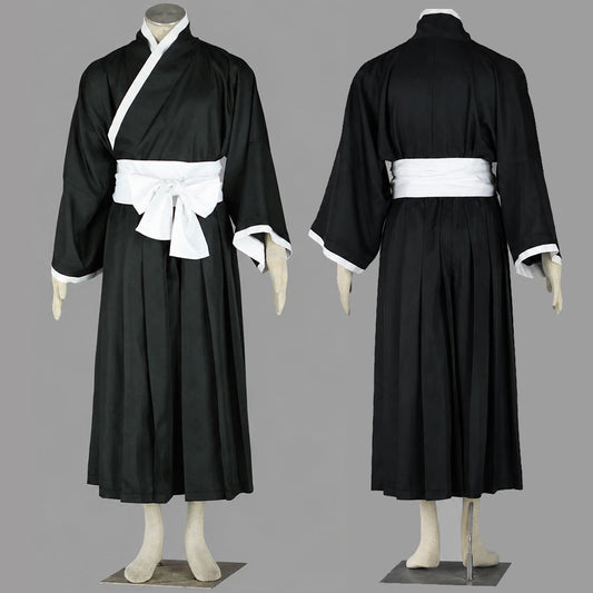 Anime Death God Soul Shadow Warrior Cosplay Kimono Costume for Men Kids