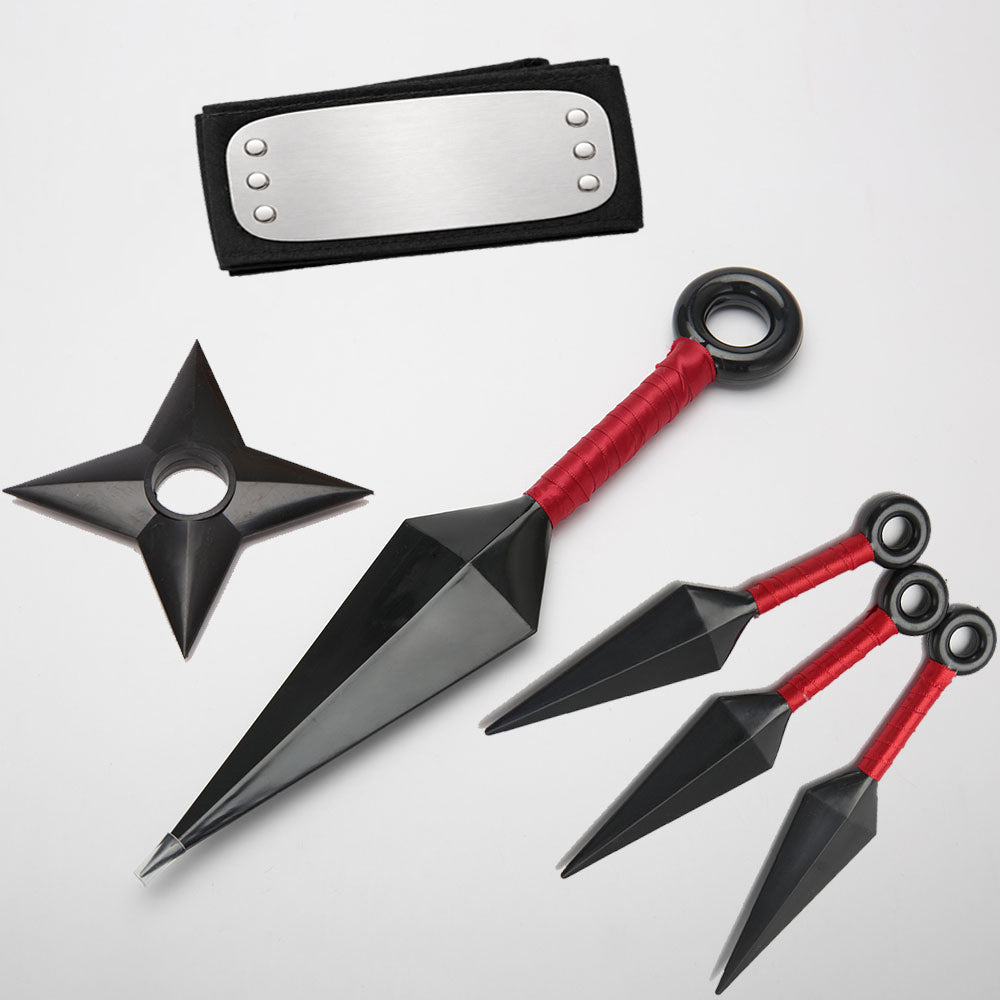Anime Leaf Village Ninja Cosplay Costume Weapons Accessories
