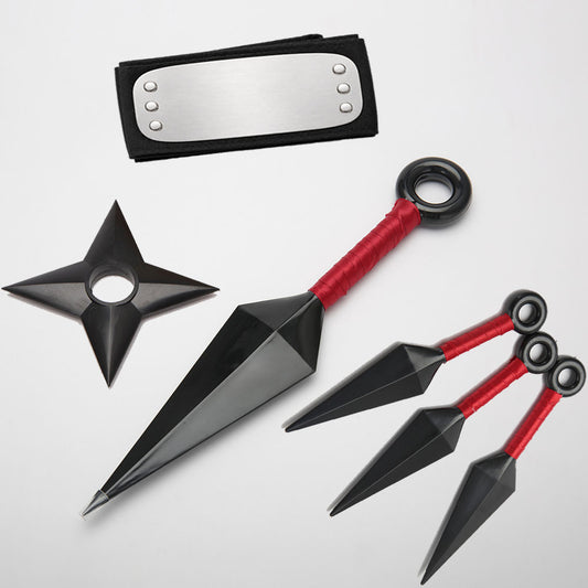 Anime Leaf Village Ninja Cosplay Costume Weapons Accessories