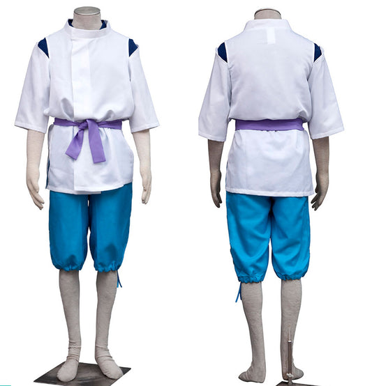 Anime Spirit Costume The White Dragon Cosplay Kimono Suit for Men Kids