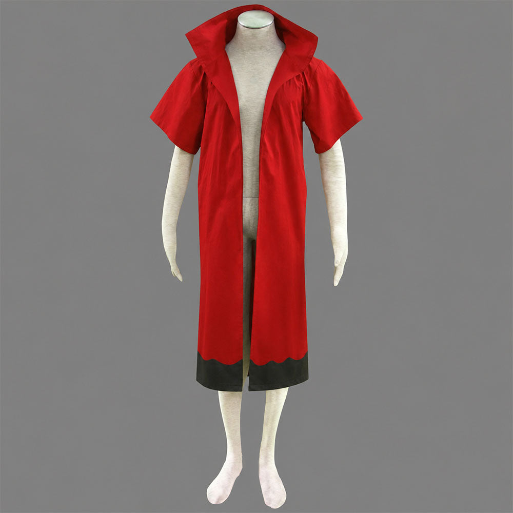 Anime Nine-Tailed Fox Spirit Ninja Sage Mode Cosplay Cloak Long Coat for Men Kids