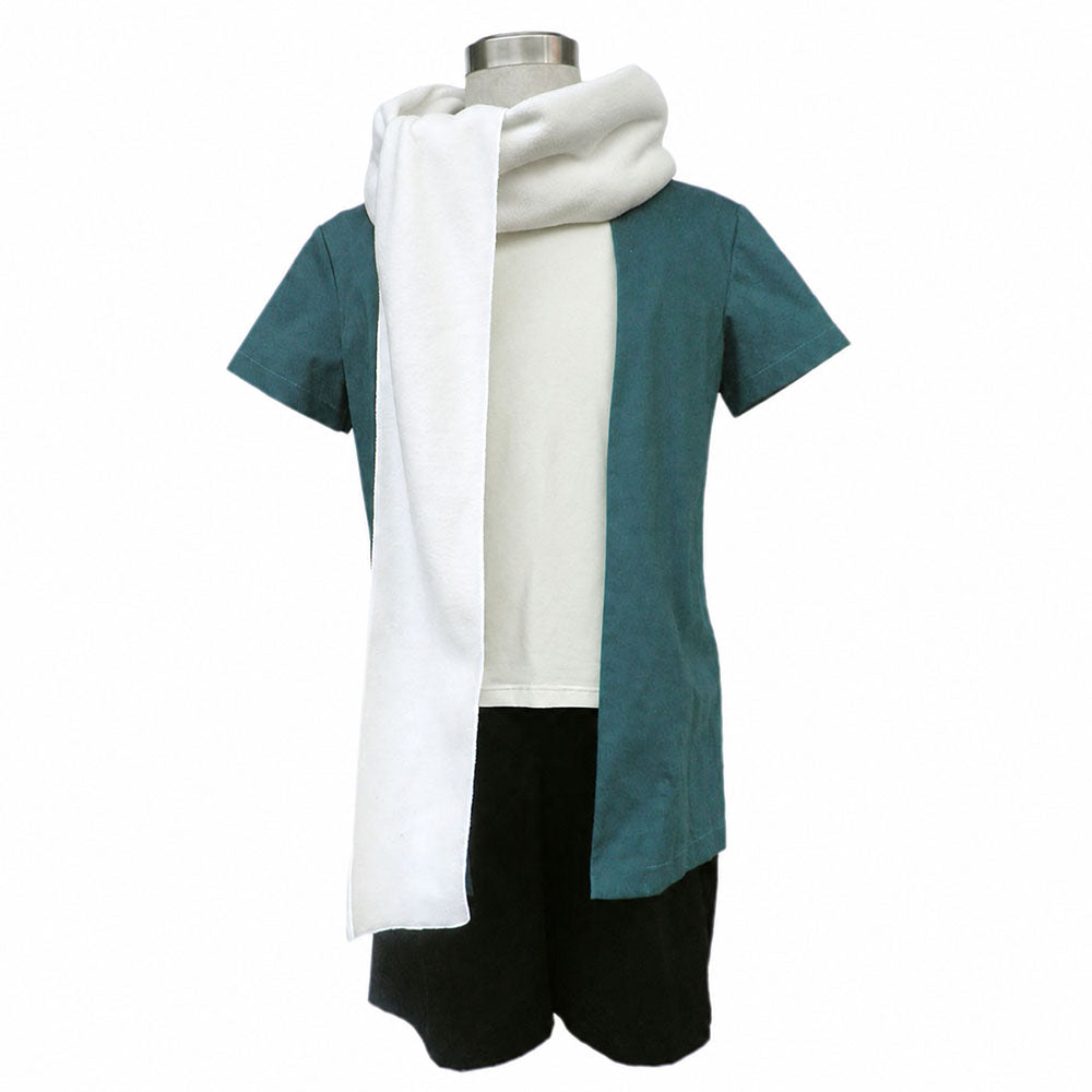 Anime Size Alteration Big-Eater Ninja Childhood Green Cosplay Outfit Costume for Men Kids
