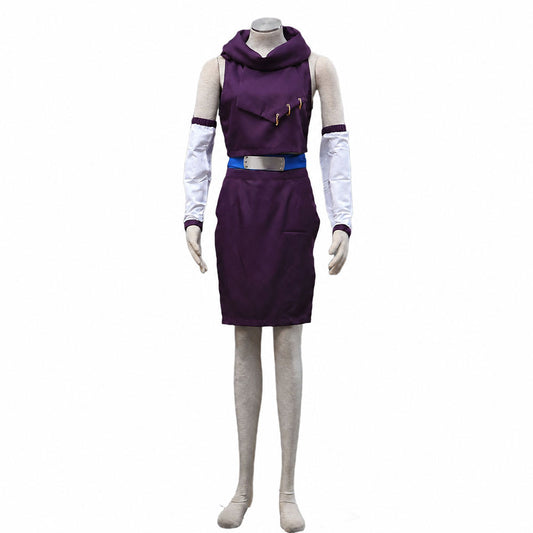 Anime Mind Control Jutsu Ninja Childhood Cosplay Costume Purple Outfit for Women Kids