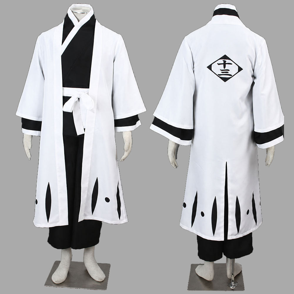 Anime Squad 13 Captain Cosplay White Haori Kimono Outfit Costume for Men Kids