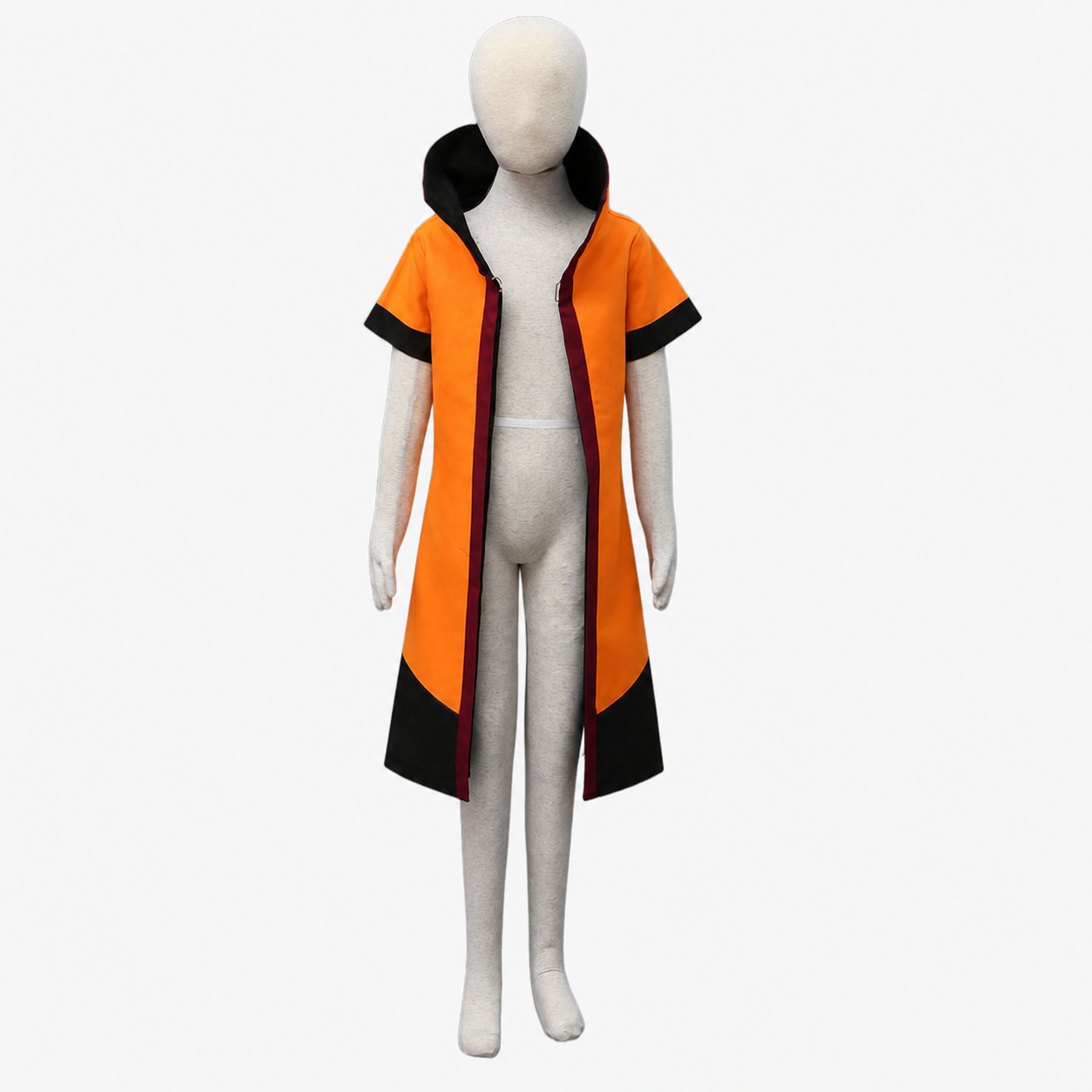 Men and Kids Anime Sixth Leaf Village Leader Costume Cosplay Orange Cloak