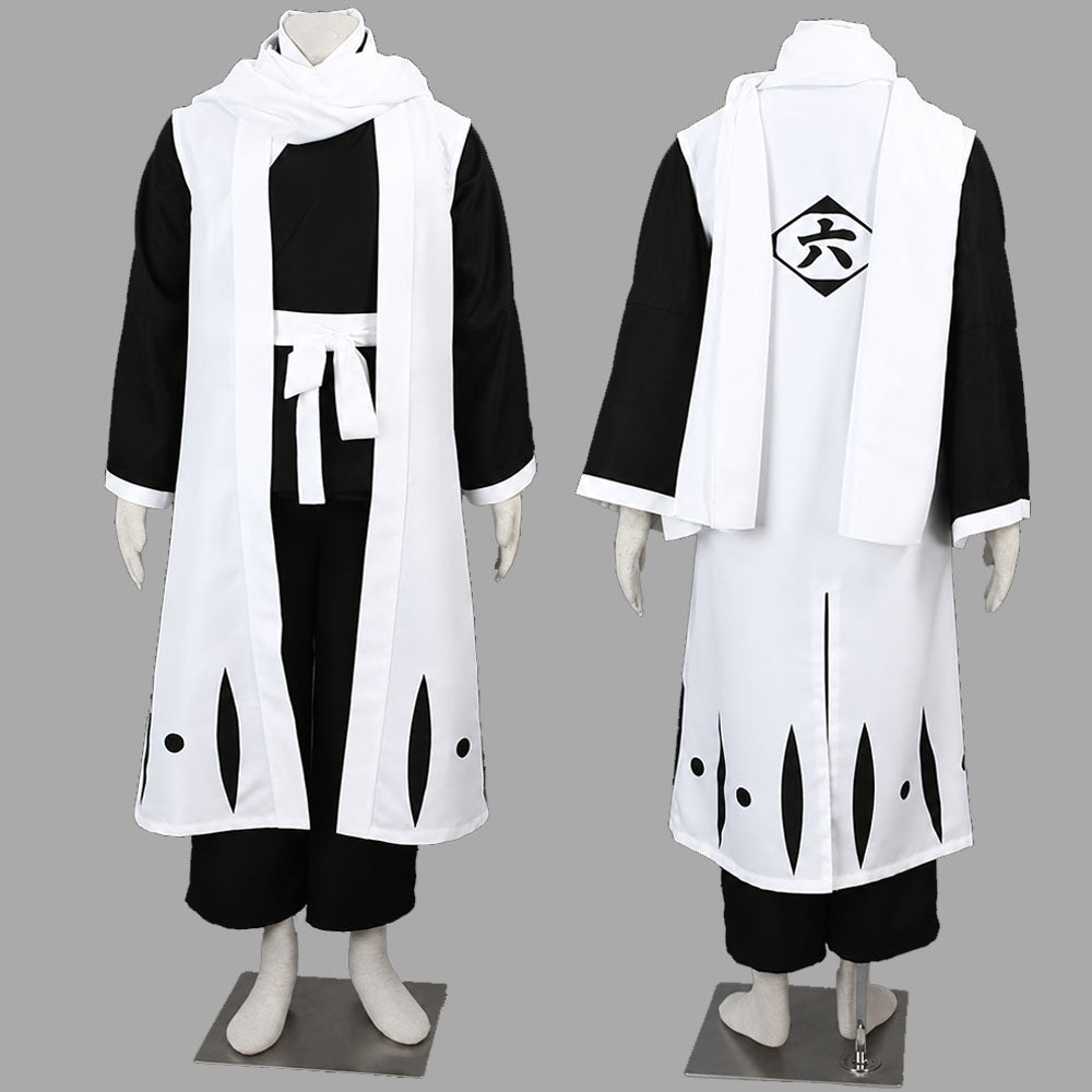 Anime Squad 6 Captain White Scarf Cosplay Kimono Costume for Men Kids