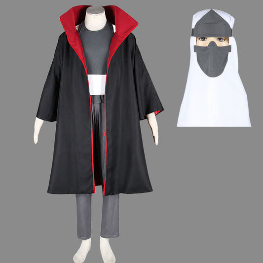 Red Cloud Option Anime Five Hearts Immortal Ninja Cosplay Costume Outfit with Hat for Men Kids