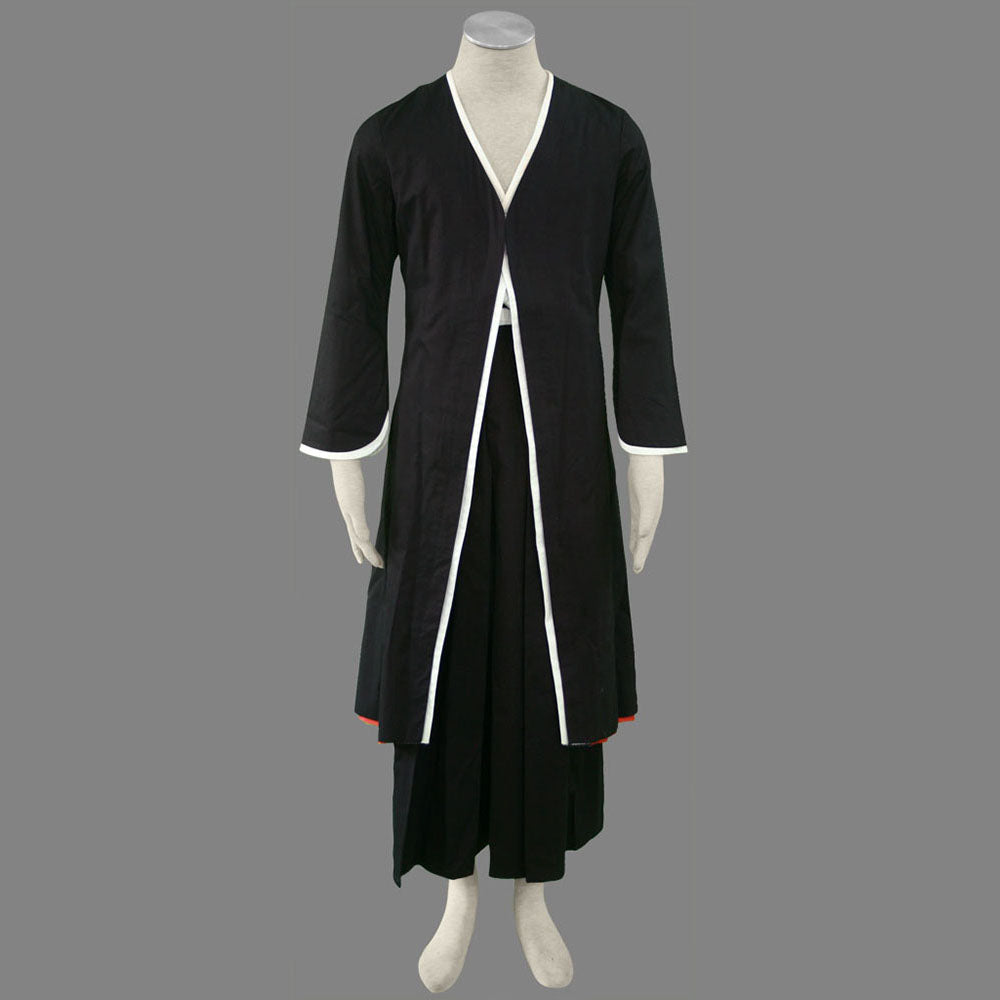 Anime Death God Cosplay Black Hakama Kimono White Sash Costume for Men Kids
