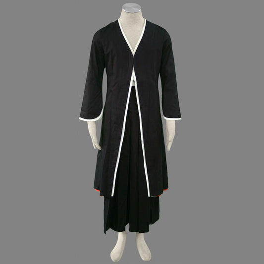 Anime Death God Cosplay Black Hakama Kimono White Sash Costume for Men Kids