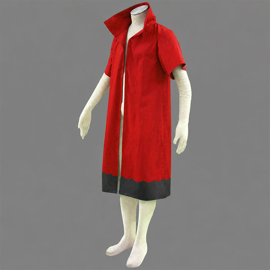 Anime Nine-Tailed Fox Spirit Ninja Sage Mode Cosplay Cloak Long Coat for Men Kids