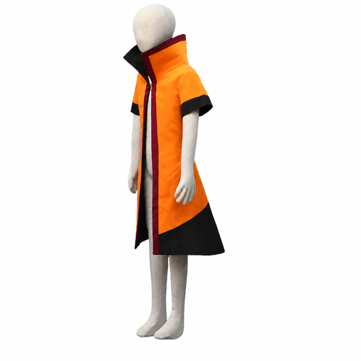 Men and Kids Anime Sixth Leaf Village Leader Costume Cosplay Orange Cloak