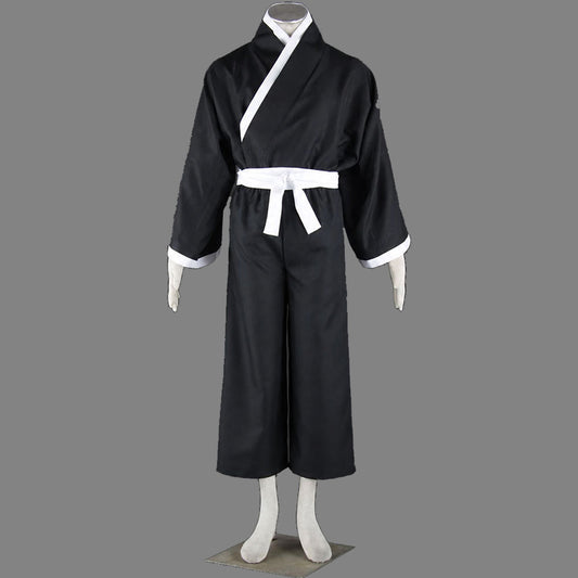 Anime Death God Cosplay Black Hakama Samurai Uniform Outfit Costume for Men Kids