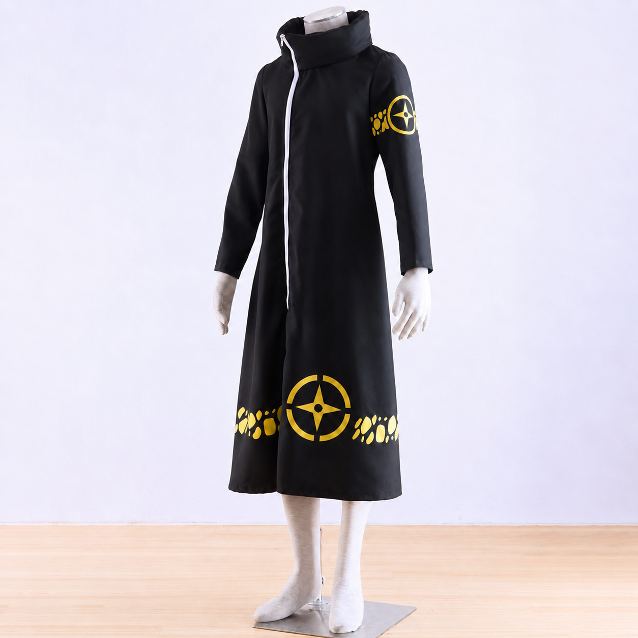 Anime Surgeon of Death Pirate Cosplay Robe Cloak with Spotted Hat for Men