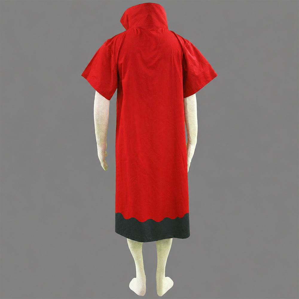 Anime Nine-Tailed Fox Spirit Ninja Sage Mode Cosplay Cloak Long Coat for Men Kids