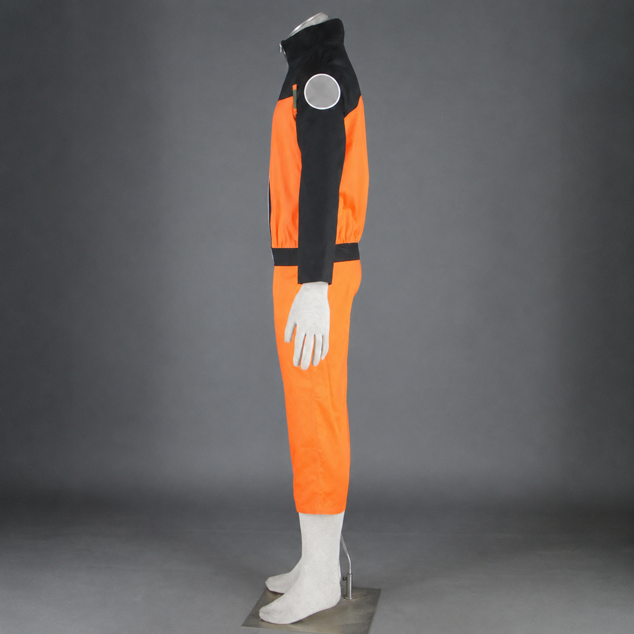 Anime Nine-Tailed Fox Spirit Power Ninja Teen Orange Cosplay Outfit Costume for Men Kids