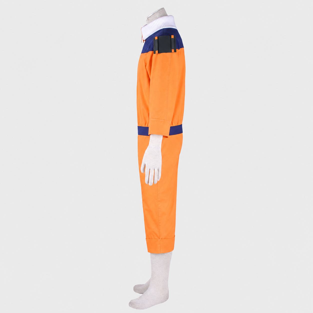 Anime Nine-Tailed Fox Spirit Power Ninja Childhood Orange Cosplay Outfit Costume for Men Kids