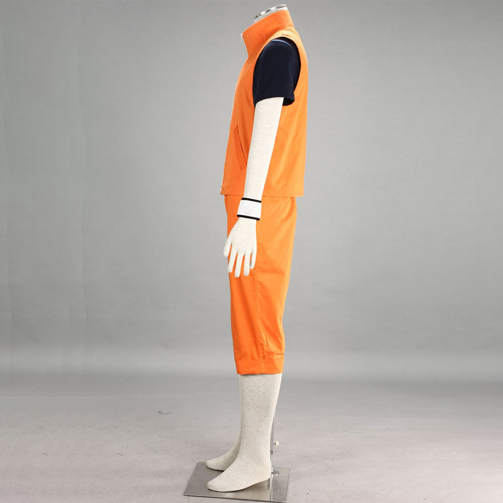 Anime Movie Four-Leaf Clover Nine-Tailed Fox Spirit Power Ninja Cosplay Orange Outfit Costume for Men Kids