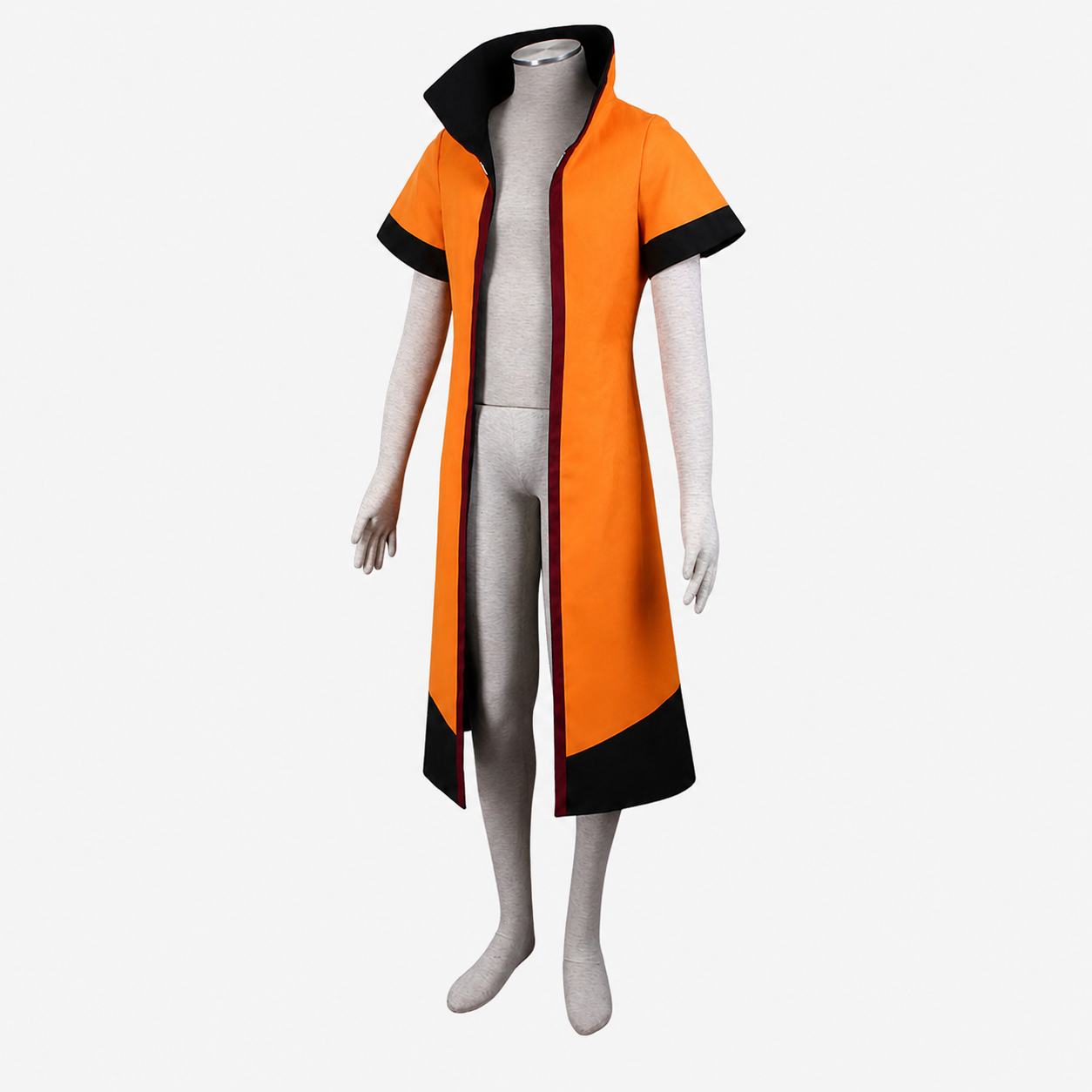 Men and Kids Anime Sixth Leaf Village Leader Costume Cosplay Orange Cloak