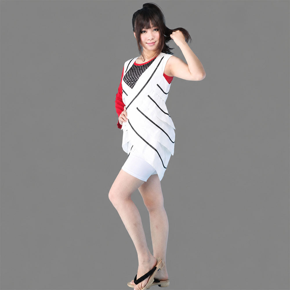 Anime Cherry Blossom Illusion Ninja Cosplay Costume Outfit for Women Kids Halloween