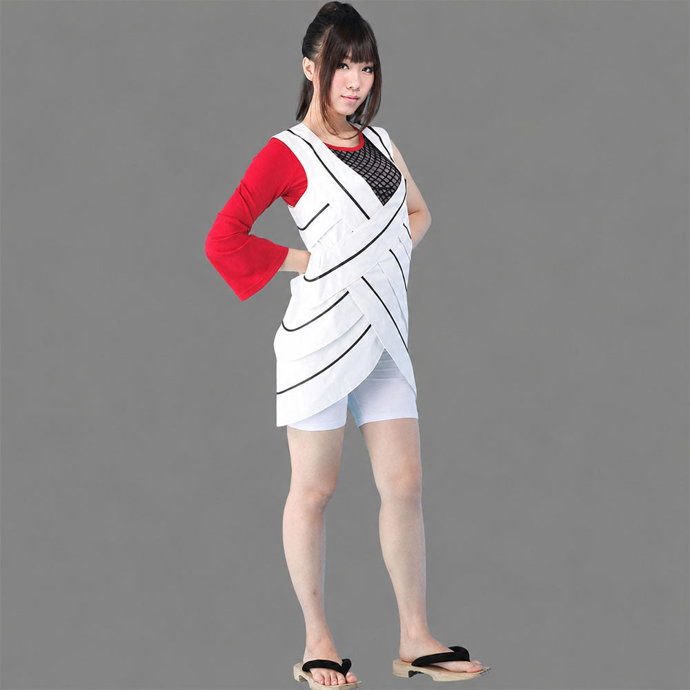 Anime Cherry Blossom Illusion Ninja Cosplay Costume Outfit for Women Kids Halloween