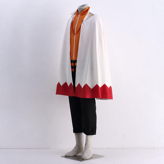 Anime Seventh Village Leader Cosplay White Cloak for Men Kids