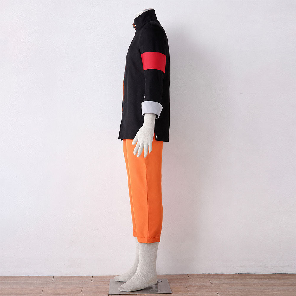 Anime Movie Nine-Tailed Fox Spirit Power Ninja Cosplay Costume with Scarf for Men Kids