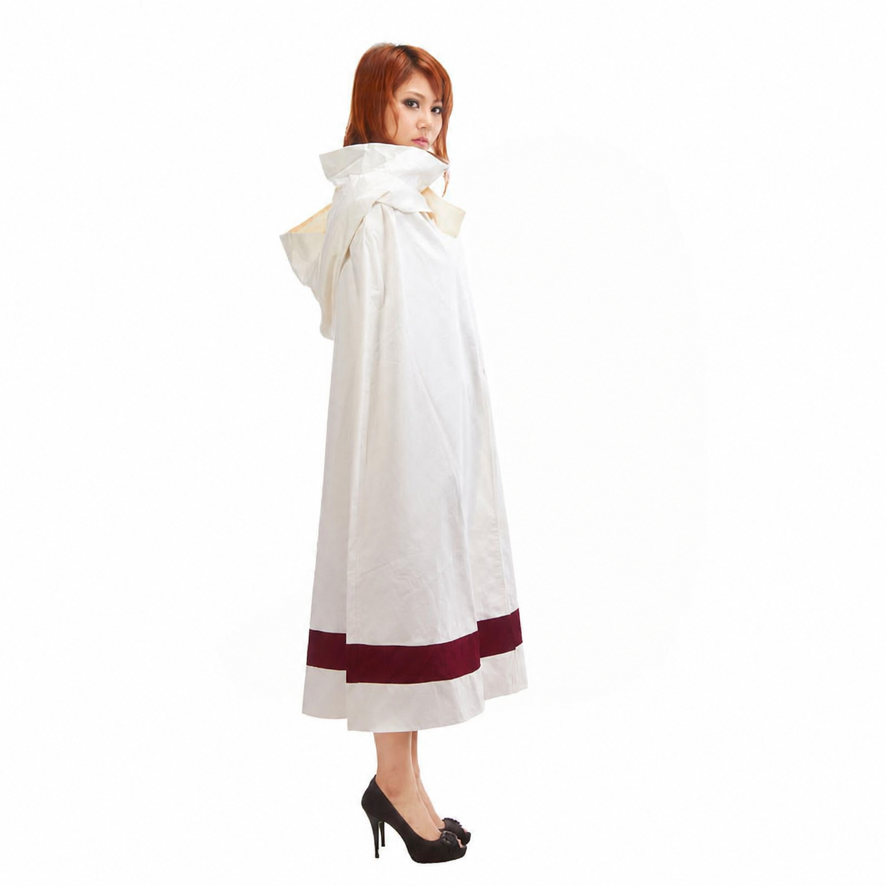 Anime Shadow Leaf Village Ninjas Cosplay White Cloak for Adults Kids