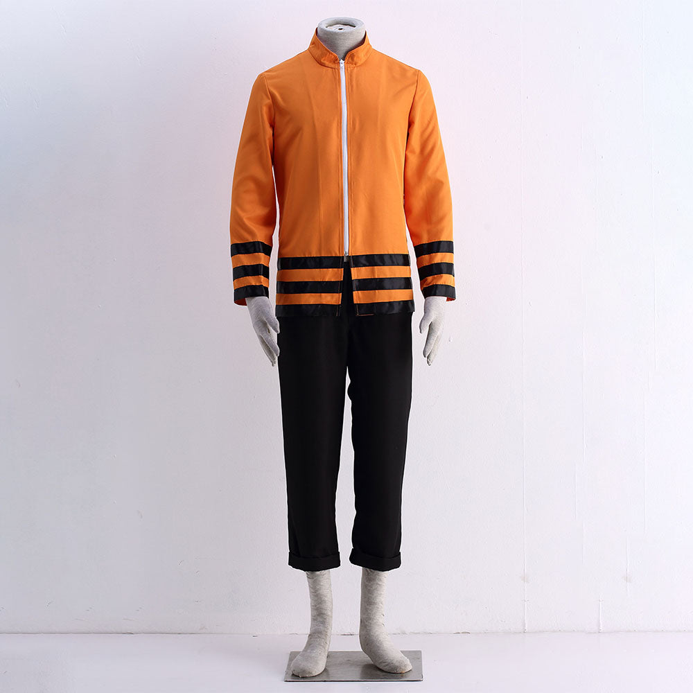 Anime Leaf Village Seventh Leader Cosplay Outfit with Leader Hat for Men Kids Halloween