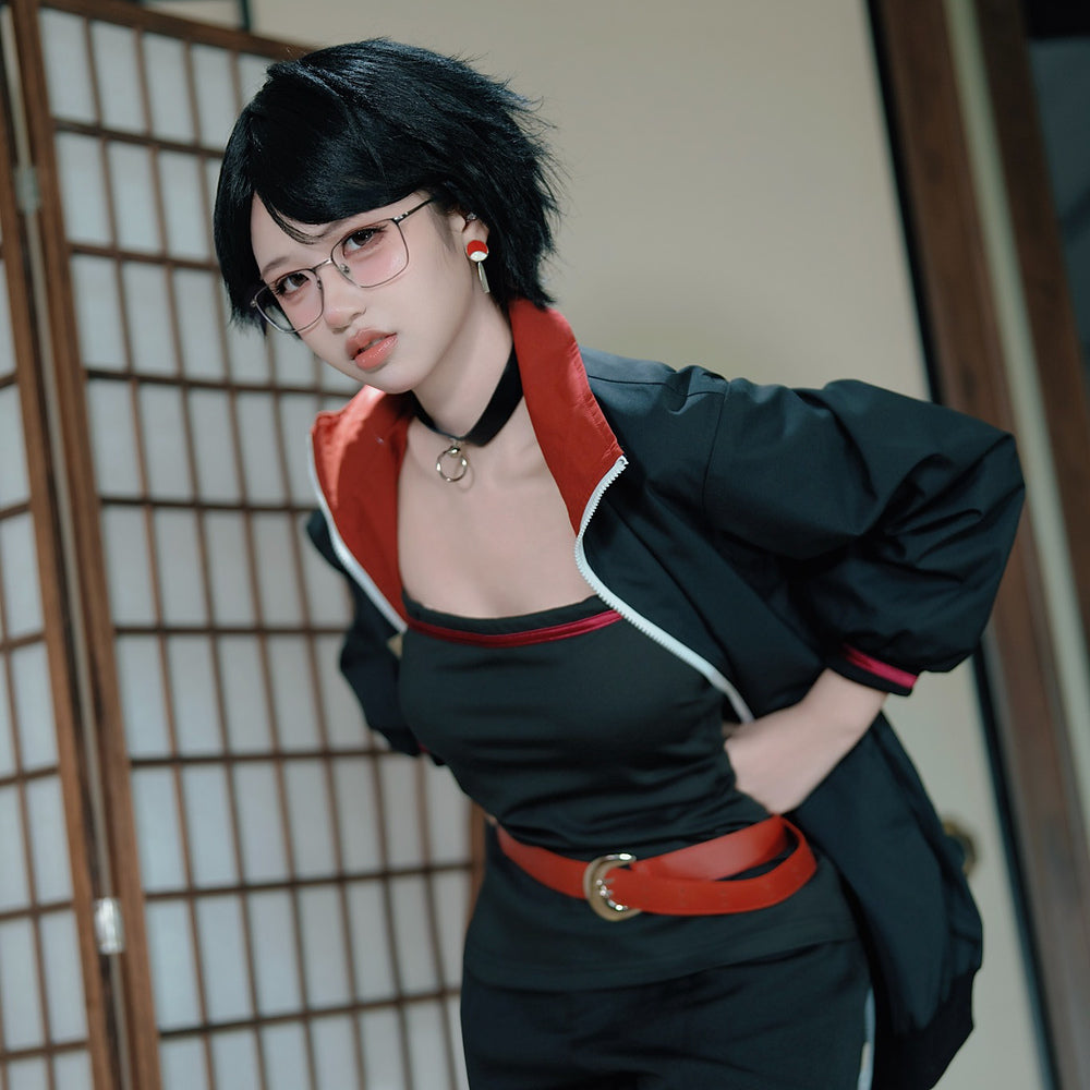 Anime Naruto Boruto Costume Sarada Uchiha Grown-up Cosplay Costume full Outfit for Adults and Kids