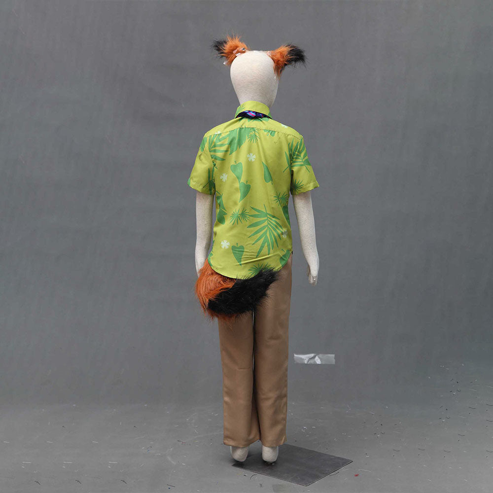Men and Kids Zootopia Costume The Fox Nick Wilde Cosplay Halloween Costume