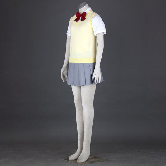 Bleach Costume High School Uniform Cosplay full Outfit with Sweater for Women and Kids