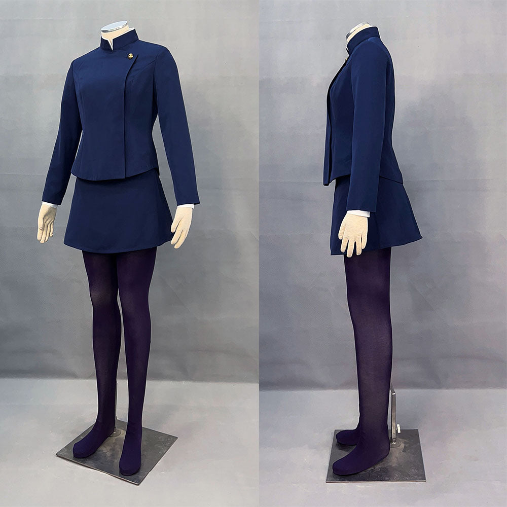 Women and Kids Jujutsu Kaisen Costume Zenin Maki Uniform Cosplay with Stockings