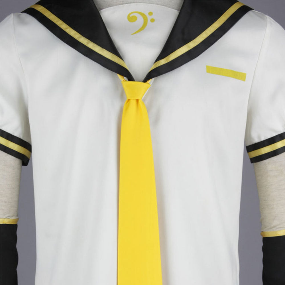 Vocaloid Kagamine Rin Sailor Cosplay Costume with Accessories For Women and Kids