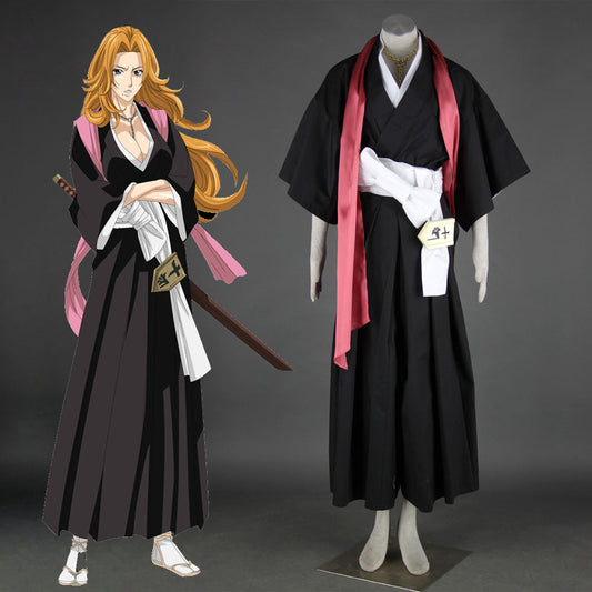 Bleach Matsumoto Rangiku Cosplay Kimono Full Outfit 10th Division Vice Captain Costume for Women and Kids