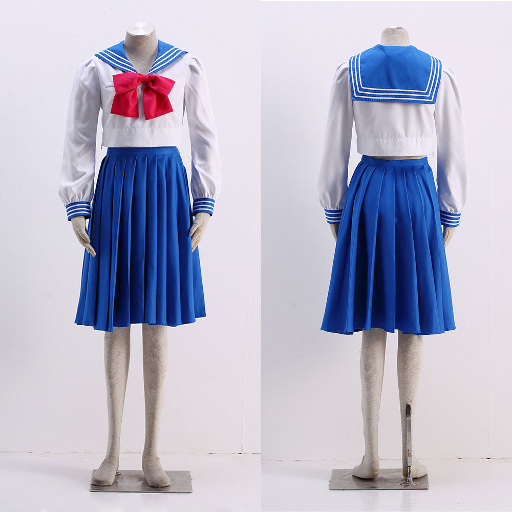 Women and Kids Sailor Moon Costume Sailor Mercury Mizuno Ami School Uniform Cosplay