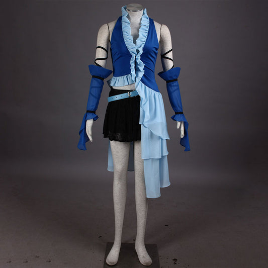 Women and Kids Final Fantasy 10 Costume Yuna Cosplay full Suits with Accessories