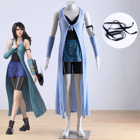 Women and Kids Final Fantasy 8 Costume Riona Cosplay Suits with Accessories