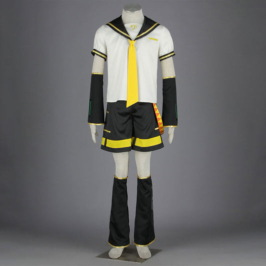 Vocaloid Kagamine Rin Sailor Cosplay Costume with Accessories For Women and Kids