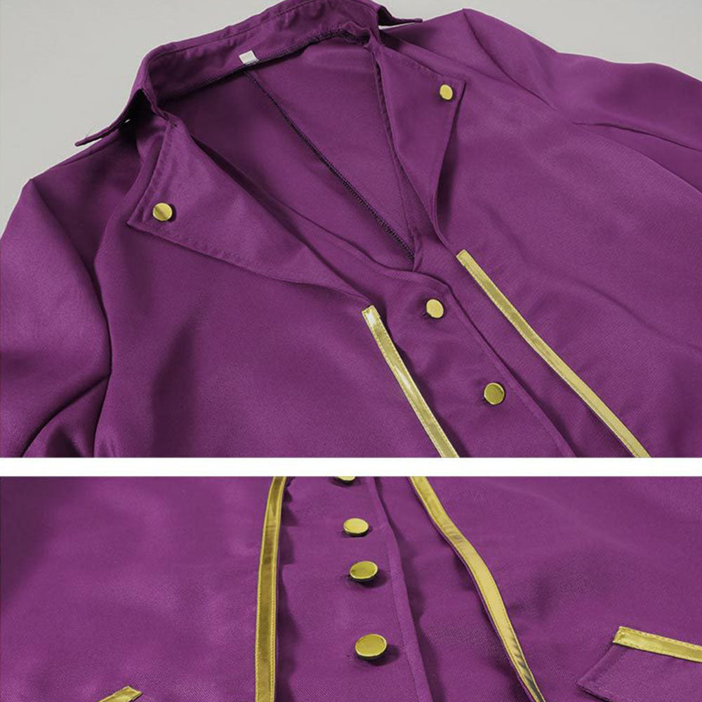 Halloween Costume Coat Middle Age Steampunk Silver Edge Vintage Unifrom Cosplay for Men
