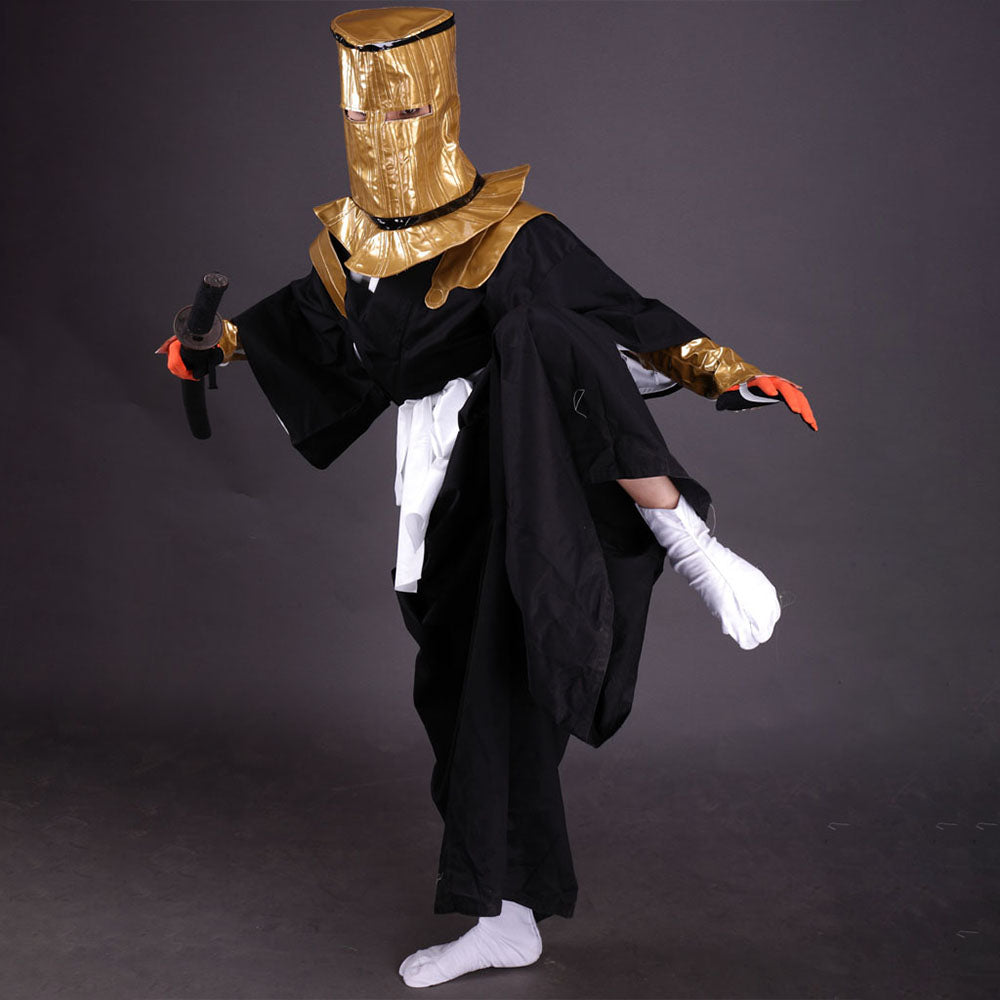 Bleach Komamura Sajin Cosplay Black Kimono full Outfit with Accessories for Men and Kids