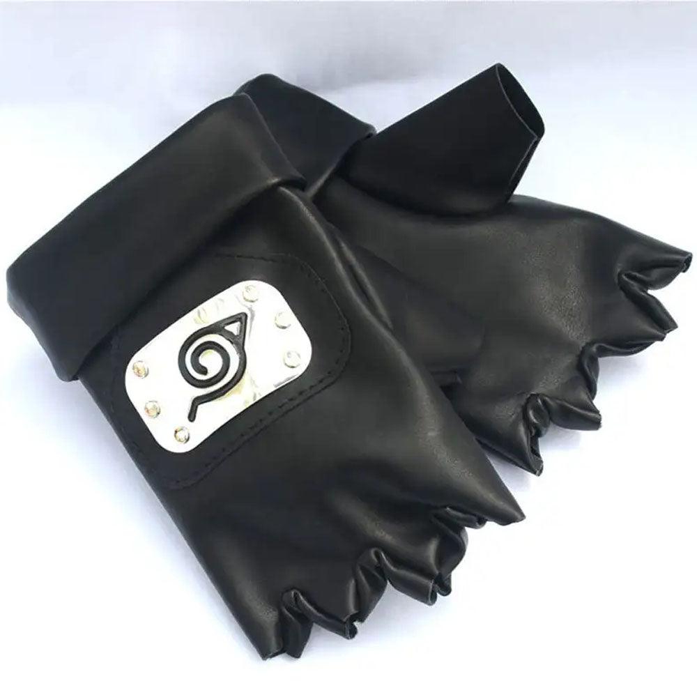 Naruto Costume Kakashi Cosplay Accessories Mask Gloves Kunai Headband