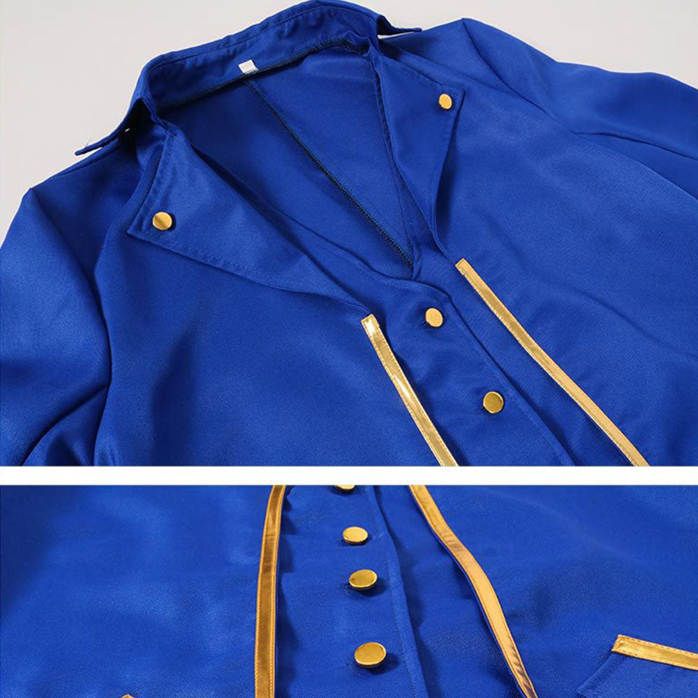 Halloween Costume Coat Middle Age Steampunk Silver Edge Vintage Unifrom Cosplay for Men