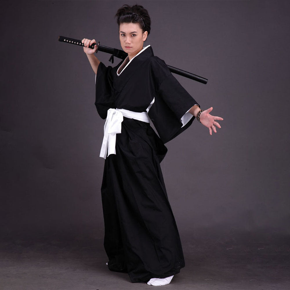 Bleach Costume 4PCS Die Pa Cosplay Kimono full Outfit for Men and Kids