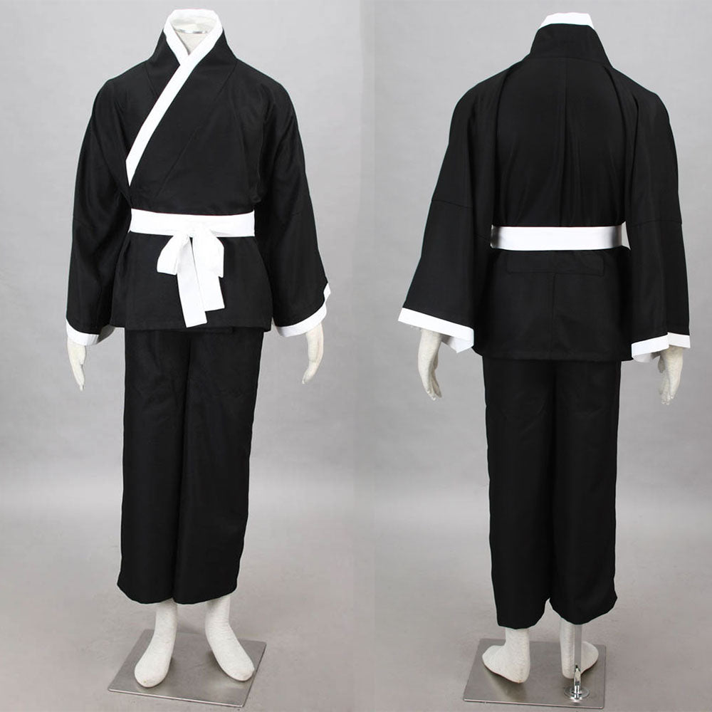 Bleach Costume Kuchiki Byakuya Cosplay Kimono Set 6th Division Captain Costume for Men and Kids