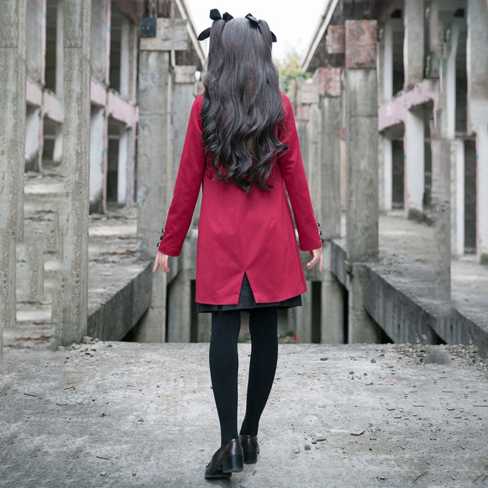 Fate / Stay Night Costume Rin Tohsaka Autumn School Uniform Cosplay Set for Women and Kids