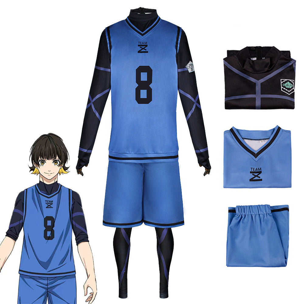 Blue Lock Costumes Isagi Yoichi Kunigami Rensuke Bachira Meguru Chigiri Hyom Cosplay Football Unifrom