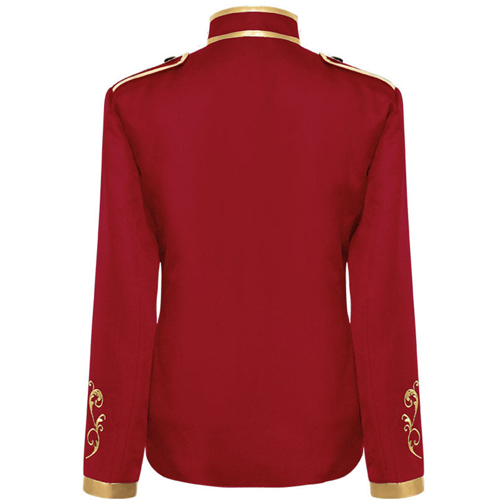 Halloween Costume Jacket Middle Age Prince Golden Edge Stand Collar Unifrom Cosplay for Men