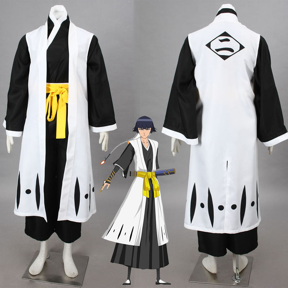Bleach Costume Soi Fon/Fon Shaorin Cosplay Kimono Set 2nd Division Captain Costume for Women and Kids