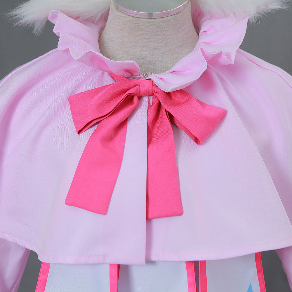 Fairy Tail Costume Mavis Vermilion Luxury Uniform Cosplay Dress with Accessories for Women and Kids