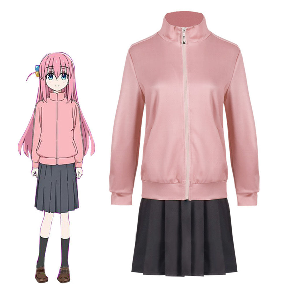Bocchi the Rock Costume Gotoh Hitori Cosplay Full Outfit for Women